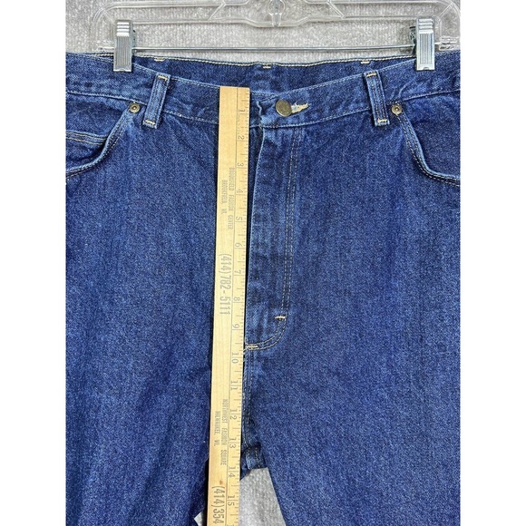 Wrangler Rugged Wear Straight Leg Jeans Mens Size 40x30 Dark Wash Blue‎ Denim - Picture 7 of 9